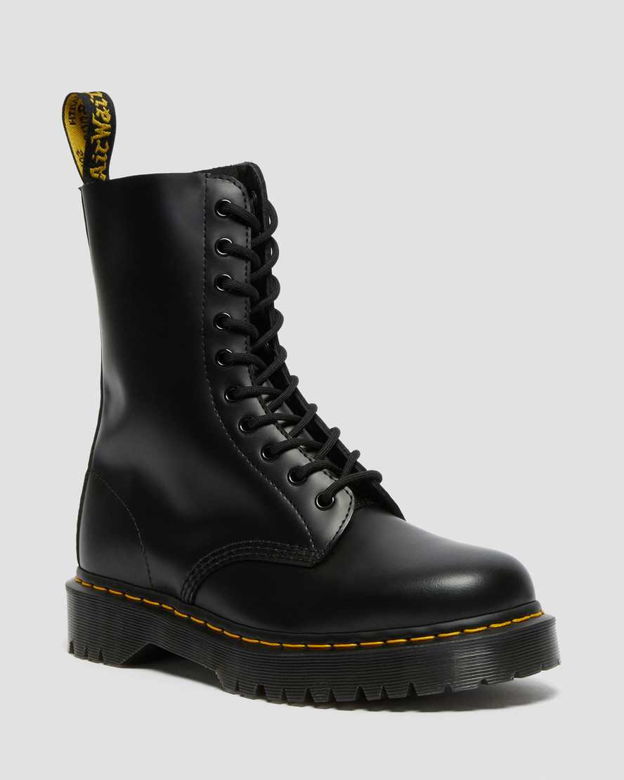 Dr. Martens 1490 Bex Smooth Lær Original Støvler Dame Svart [1347LXVNB]